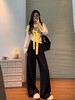 花姿彤亚麻阔腿裤 | 版型对身材包容性hin高➜垂坠感+高腰+“微微”阔腿裤型，尺码有S~2XL，80~155斤的姐妹都能穿。 商品缩略图1