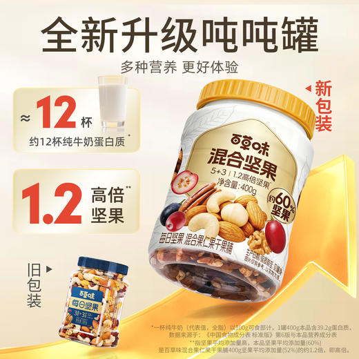 【百草味】混合果仁果脯 400g（5+3圆罐） 商品图1