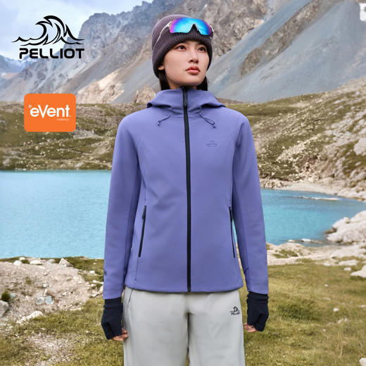 伯希和户外软壳衣eVent专业防风冲锋外套女秋季摇粒绒保暖登山服 商品图0