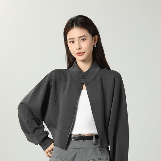 【通勤居家 日常百搭】甜乖猫 LULU砂洗小外套 面料柔软亲肤 穿着舒适 商品图11