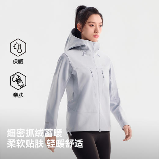 【P系列  风盾E26】伯希和户外软壳衣女eVent防风保暖登山外套男 商品图3