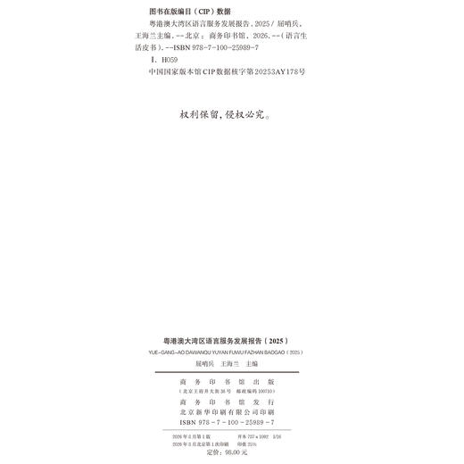 粤港澳大湾区语言服务发展报告（2025） 商品图1