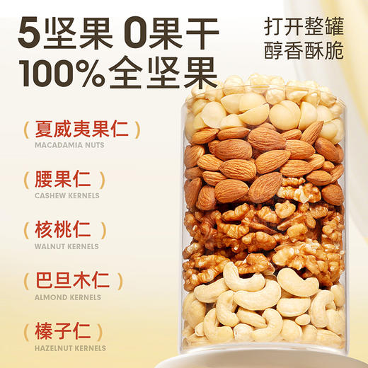 【百草味】混合纯坚果 405g（5+0/圆罐装）-DY 商品图3