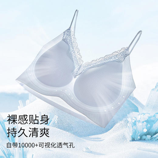 【轻薄透气 裸感舒适】MEINS/梅因斯 星闪果冻蕾丝杯 细肩带设计 美观不勒肩 5色可选 商品图2