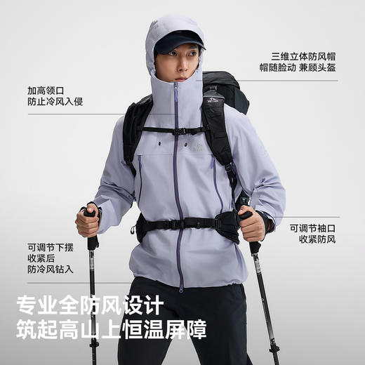 【何静联名】伯希和户外硬壳冲锋衣Polartec ThermalPro抓绒外套 商品图3