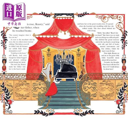 【中商原版】纸雕立体书 美女与野兽 Beauty and the Beast 英文原版 儿童3D立体纸雕书 经典童话故事 进口童书 大开本精装 商品图4