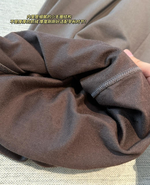 lu家毛圈开衩阔腿裤长裤090402 商品图13