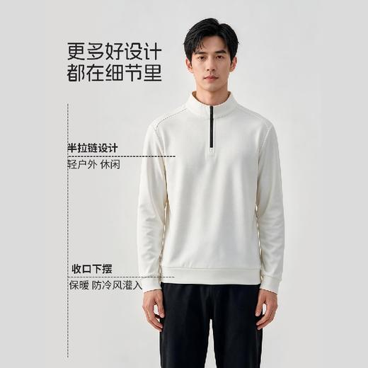 【双面绒锁温 柔软细腻顺滑】轻户外双面暖绒半高领防风上衣（内层添加腈纶莱赛尔优质纤维） 商品图3