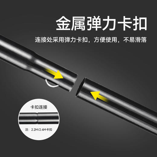 伯希和天幕杆4节铁管天幕支架户外露营帐篷门厅支撑杆超长加粗杆 商品图3