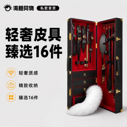 高档SM皮具箱16件套 优质牛皮材质 轻奢箱装 商品图0