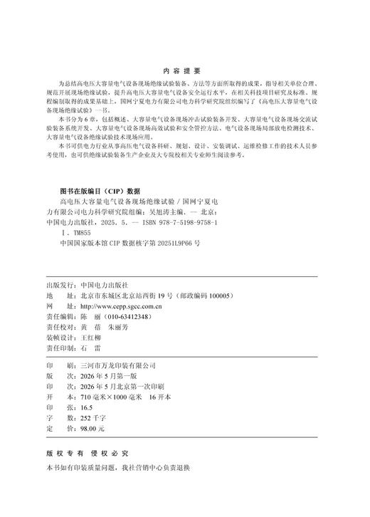 高电压大容量电气设备现场绝缘试验 商品图3