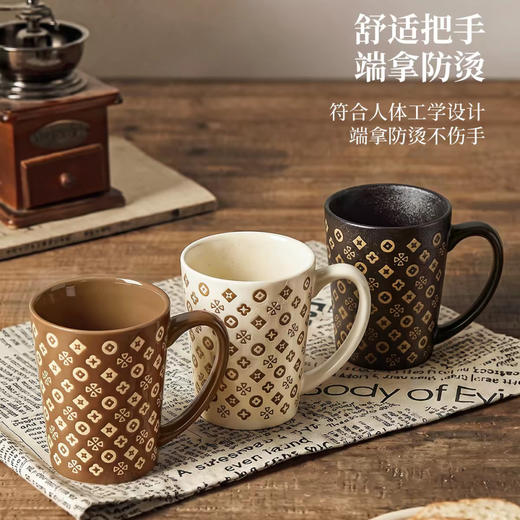 摩登主妇釉下彩复古陶瓷杯马克杯咖啡杯高颜值伴手礼生日礼物-zb 商品图2