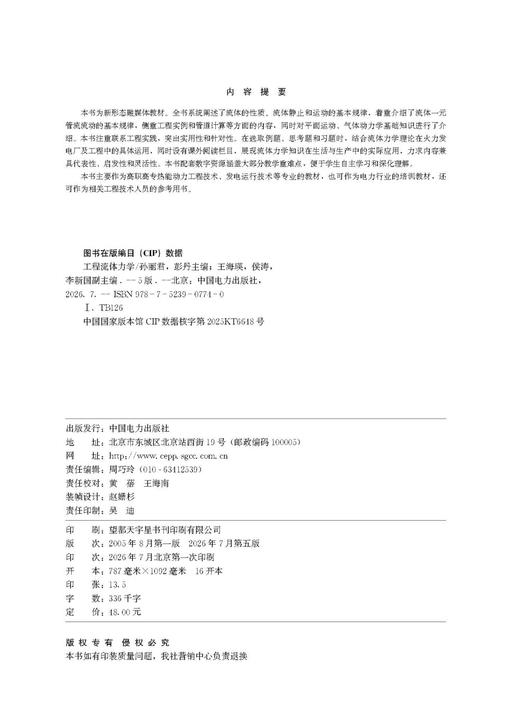 工程流体力学（第五版） 商品图2