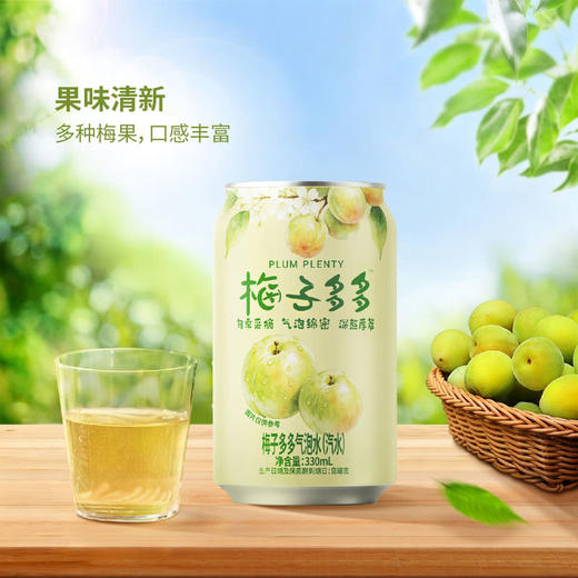 MM 山姆 梅子多多 气泡水（汽水）330ml*10/20罐 商品图1