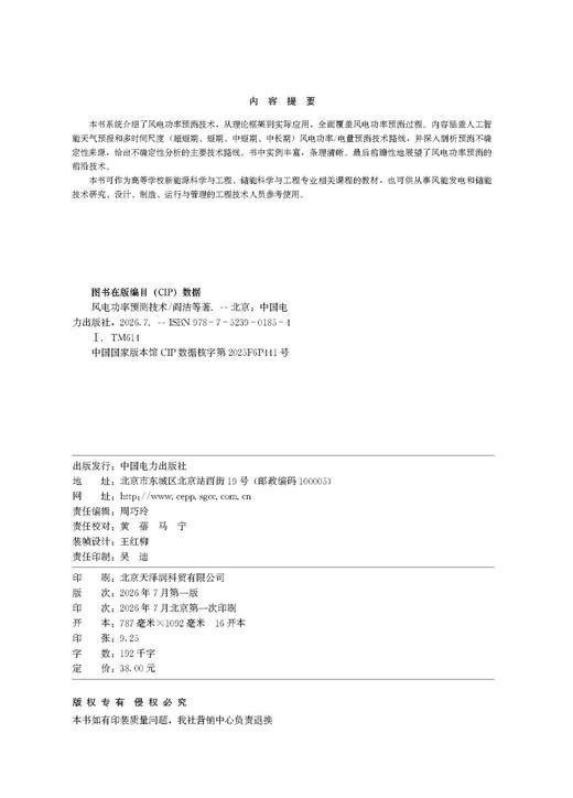 风电功率预测技术 商品图3