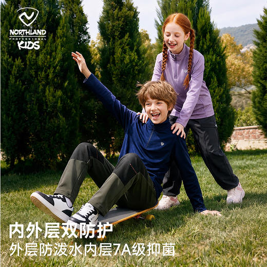 儿童小立领长袖T恤(120-175码)(48小时发货)—诺诗兰 商品图3