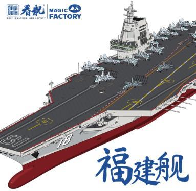 【中船文化出品 免胶分色 4种舰载机】福建舰拼装模型1：700 ds（zc）少量到货，预售一周左右发货完成 商品图3