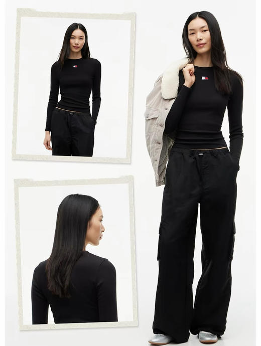 原单Tommy女士刺绣小标针织衫T恤090801 商品图5