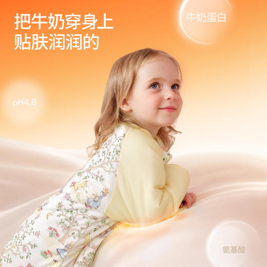 【宝宝安睡】嫚熙奶芙2.0婴儿睡袋春夏薄长袖分腿睡袋四季通用 商品图2
