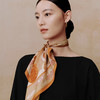 万事利春夏新款双面印花卷边桑蚕丝真丝丝巾围脖小方巾沁韵灿烂 商品缩略图2