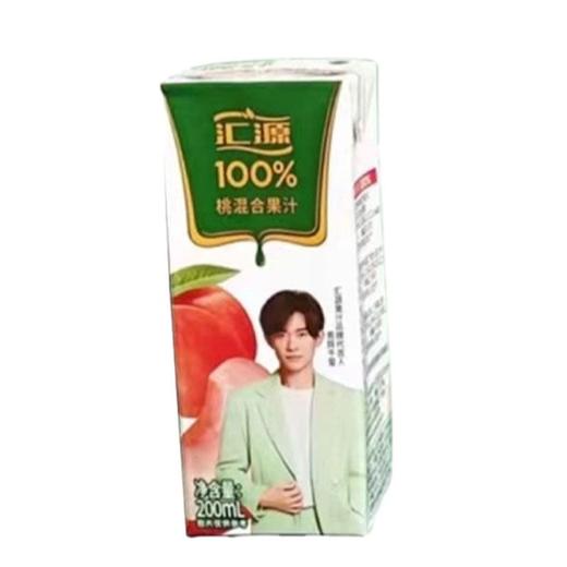 C汇源200ml*18利乐100%桃混合果汁（箱） 商品图1