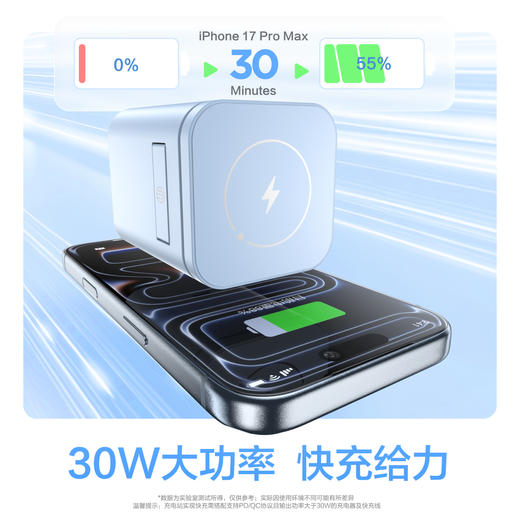 品胜 30W集合充电站套装 磁吸无线充 手机支架/支持手机耳机手表充电 商品图2