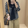 撞色条纹飘带羊毛针织衫 | 时髦高级，软糯垂顺还有弹性，贴身穿不扎 商品缩略图3