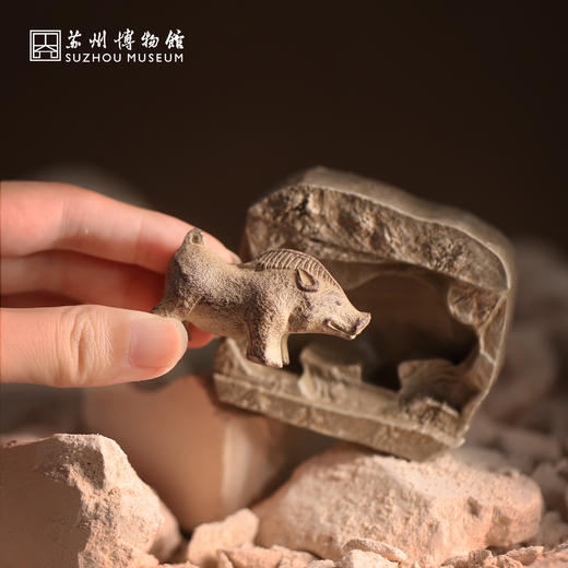 苏州博物馆 吴地晨晖考古小队冰箱贴特色创意伴手礼金龙陶猪青瓷虎子 商品图3