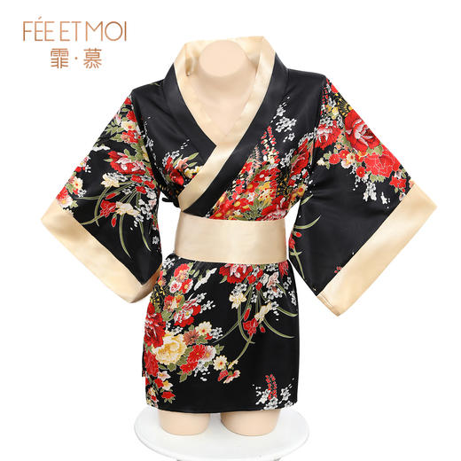 【情趣内衣】霏慕&谜姬 日系印花宽袖和服7972 商品图8