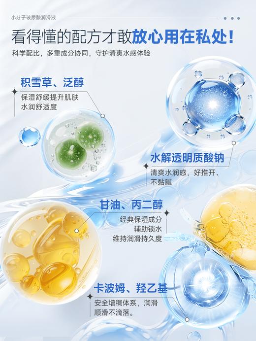 【情趣用品】谜姬盈润玻尿酸润滑	小分子200ml 商品图5