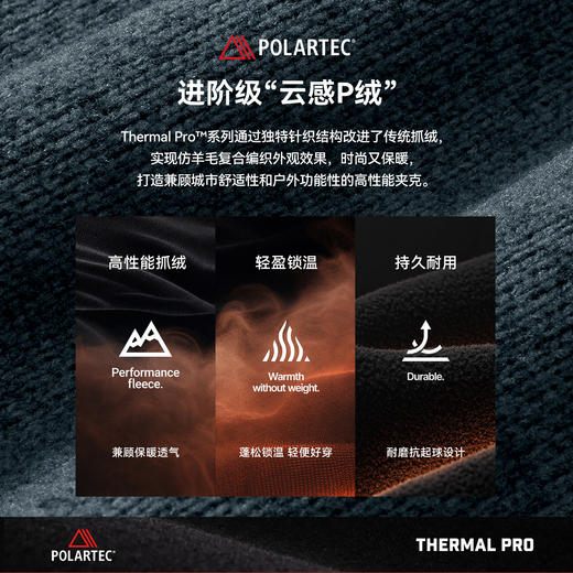 【P系列】伯希和户外Polartec抓绒马甲男新款保暖徒步无袖外套女 商品图1