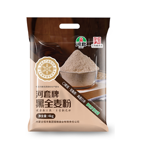河套4kg黑全麦粉