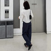 西遇丝巾装饰衬衫女2026秋季新款翻领收腰短款宽松通勤长袖上衣SS060892 商品缩略图2