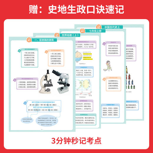2027一本初中知识大盘点七八九年级数学物理化学英语历史语文政治生物地理小四门初一二三中考总复习资料基础知识点 商品图3