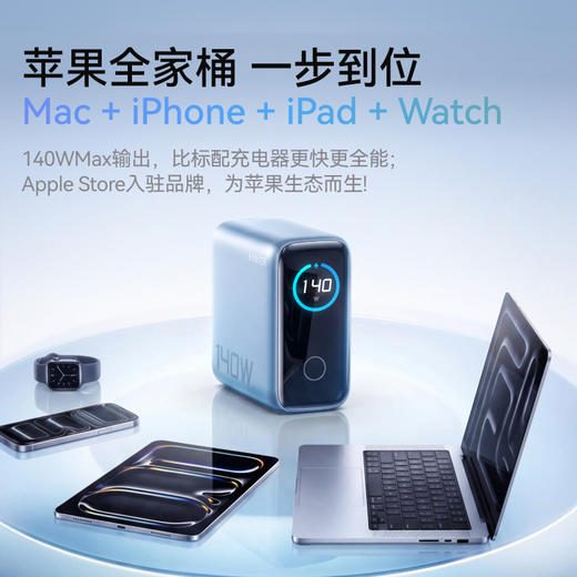 Anker安克 140W氮化镓充电器配线套装PD快充3C1A四口 适配苹果17小米华为 平板笔记本通用 A2697 商品图3