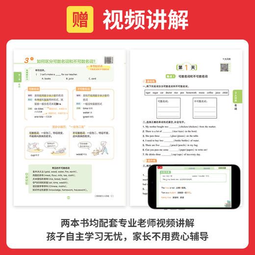 2027小学生英语语法专项训练书词汇填空题一本通语法表解大全每日一学每日一练习题必刷题小学通用入门 商品图1