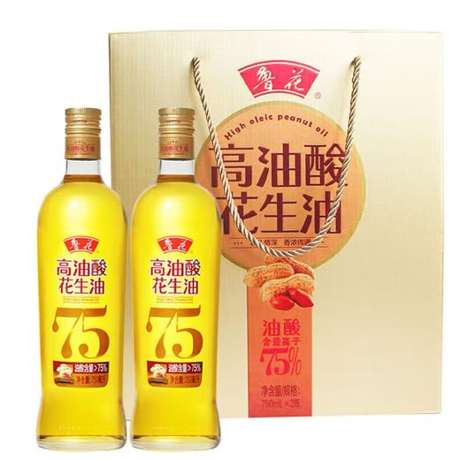 鲁花750ml*2高油酸花生油 商品图0