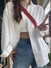 女式衬衫内搭叠穿上衣春秋韩系宽松防晒POLO领长袖衬衣外套S-XXL★娃娃优选 商品缩略图2