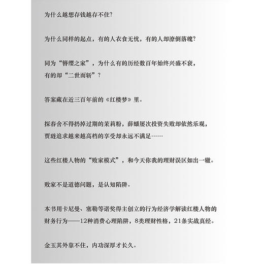 金玉之外:《红楼梦》里的行为经济学与理财智慧 商品图2