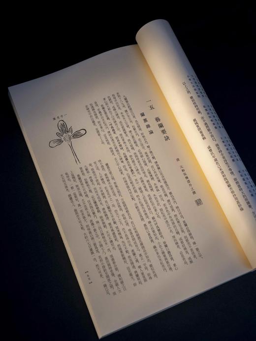 【重磅推荐】《兰谱录》甲集，储鹏 编，一函五册，六眼线装，预共900筒子页以上。成书尺寸（长35.8×宽22.6×厚12）cm，约重7.5KG。正文用纸为仿古特种纸印刷；插页为洒金宣以及白宣 商品图7