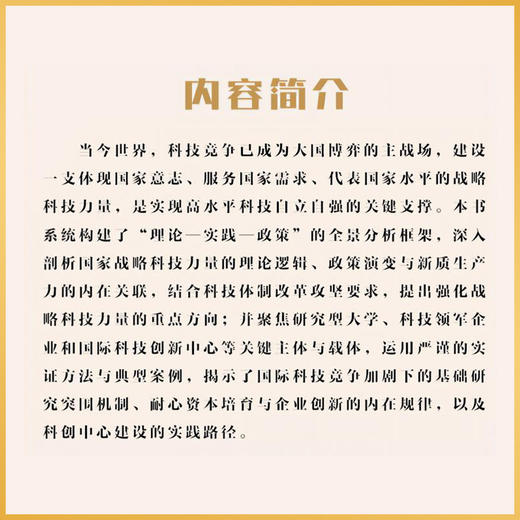 国家战略科技力量建设:理论与实践 商品图3