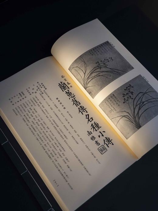 【重磅推荐】《兰谱录》甲集，储鹏 编，一函五册，六眼线装，预共900筒子页以上。成书尺寸（长35.8×宽22.6×厚12）cm，约重7.5KG。正文用纸为仿古特种纸印刷；插页为洒金宣以及白宣 商品图13