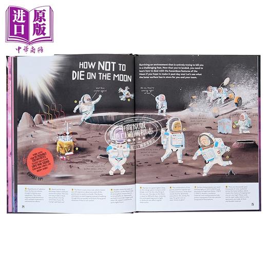 【中商原版】如何在月球上生存 How to Survive on the Moon 英文原版 儿童科普绘本读物 图文并茂的月球生存指南 进口童书 商品图4