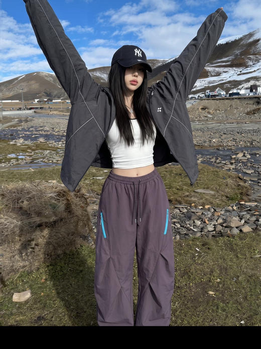 女士彩色防水立体工装冲锋裤082904 商品图8