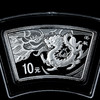 【老精稀】2012年龙年彩色银币 本色银币 扇形银币 轻微氧化 一盎司 足银999 无盒带证书 商品缩略图6