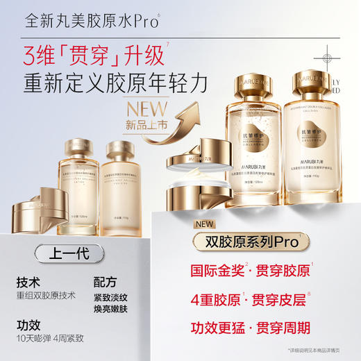 【官方正品】【🔥双𝟏𝟏年度钜惠🔥】【全新升级】【重磅新品】丸美胶原水乳套组PRO  淡纹紧致补水弹嫩 闪充胶原  10min改善表情纹 商品图7