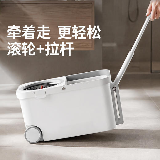 好媳妇旋转拖把桶新款洗脱一体自动脱水免手洗懒人拖地甩水一拖净 商品图1