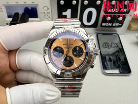 新品-BLS百年灵机械计时系列"金熊猫"男士腕表 表径42mm 子弹链钢带