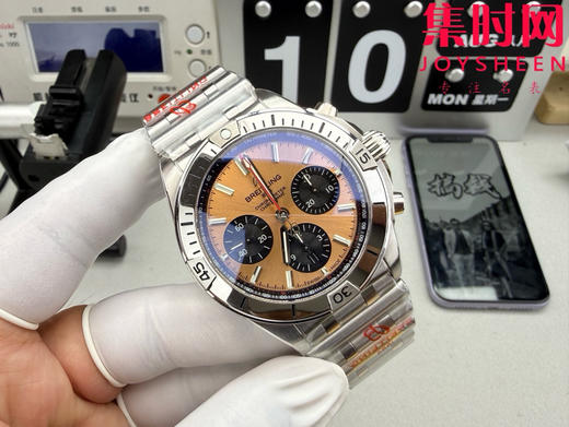 新品-BLS百年灵机械计时系列"金熊猫"男士腕表 表径42mm 子弹链钢带 商品图1