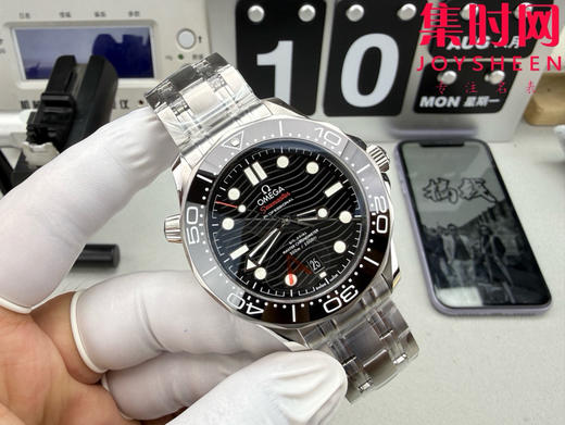 欧米茄VS海马300米系列V4版 丹东8800一体机 VS海马v4版 原装开模 黑海马 男士腕表 商品图1